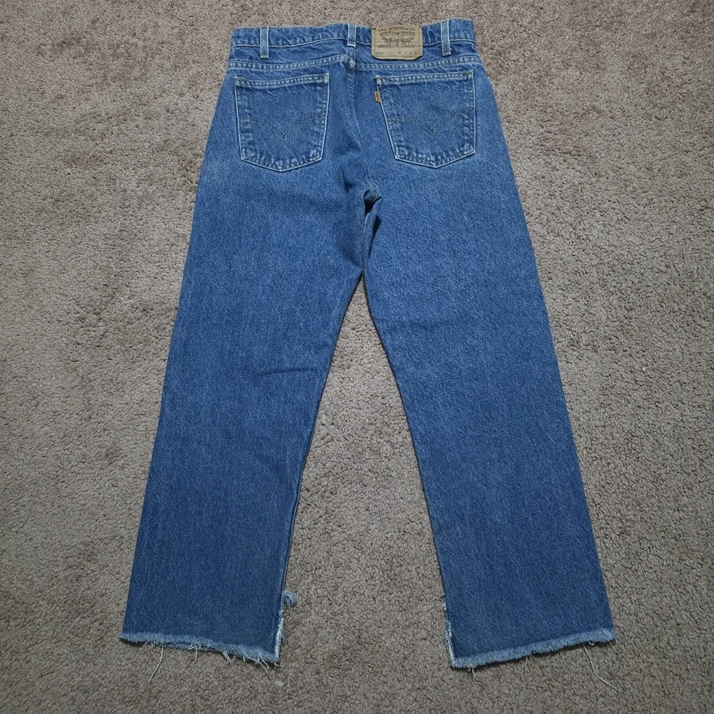 Vintage 1995 Levis 505 Size 32 x 32 *Fits 30 x 28* Orange Tab Denim‎ Jeans Ankle